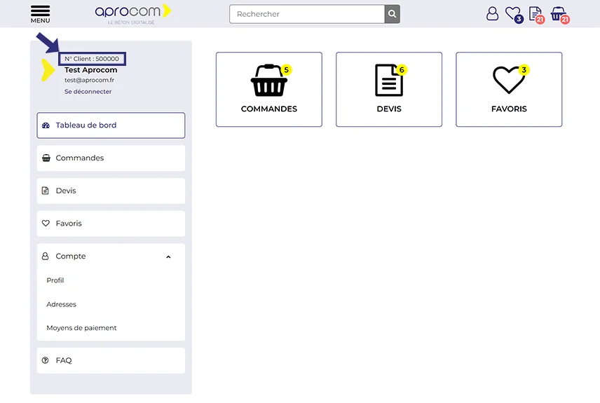 FAQ - Compte - Où trouver mon numéro de client