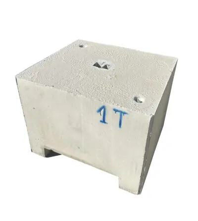 MASSE BETON 1 TONNE AVEC CROCHET